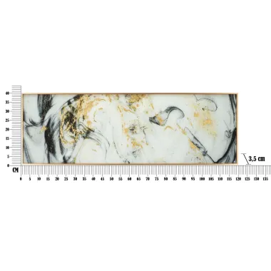 PANEL SZKLANY z RAMĄ LONG GHOST 120x3,5x40 cm